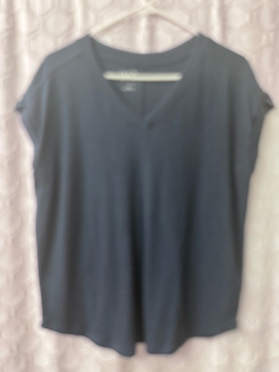 Maurices Tops - Maurices 24/7 Berkley V Neck Navy Tee